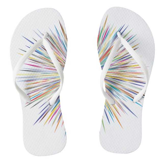 Adult Flip Flops, Slim Straps Flops (Footbed)