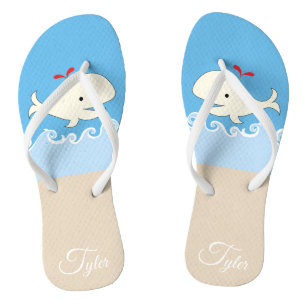 Adult Flip-Flops "Whale, Whale, Whale!" Flip Flops