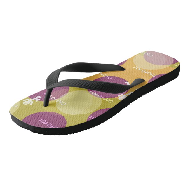 Adult Flip Flops, Wide Straps Flip Flops (Angled)