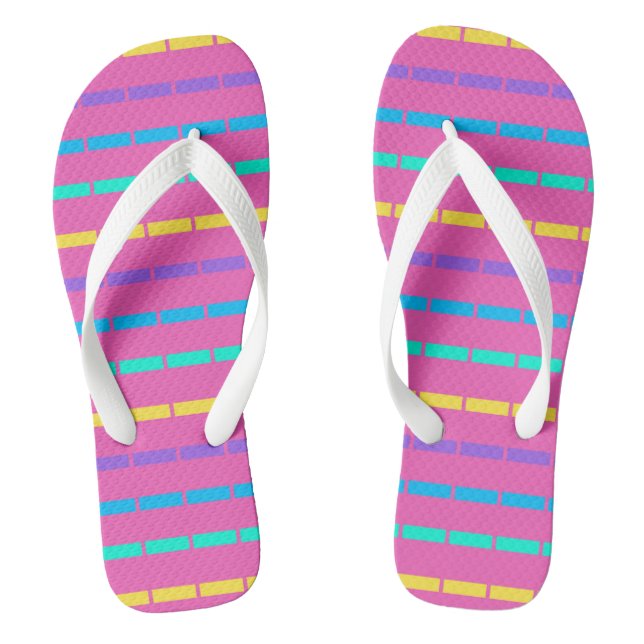 Adult Flip Flops, Wide Straps Flip Flops (Footbed)