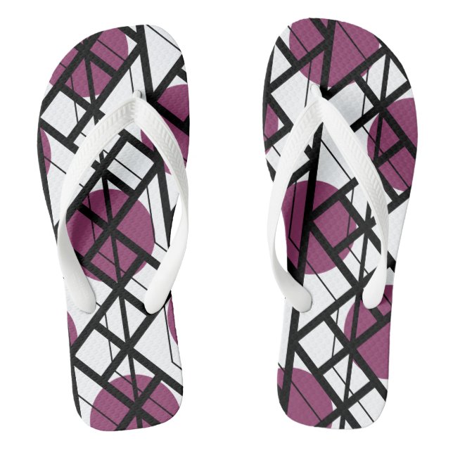 Adult Flip Flops, Wide Straps Flops (Footbed)