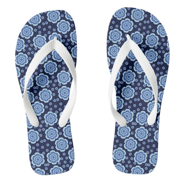 Adult Flip Flops, Wide Straps Flops (Footbed)