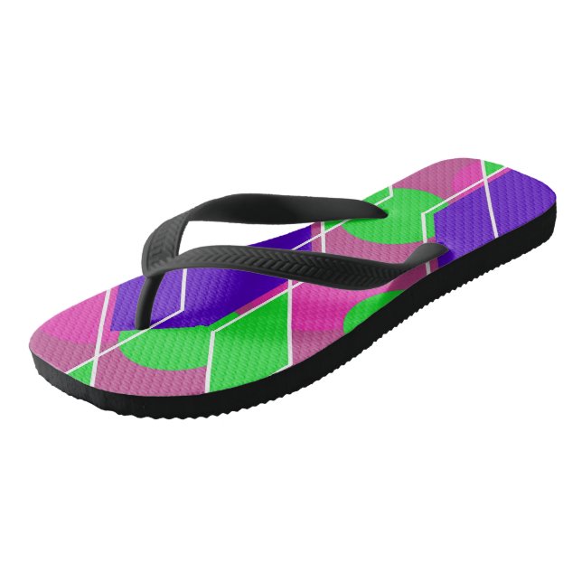 Adult Flip Flops, Wide Straps Flops (Angled)