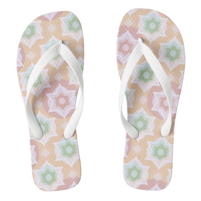 Adult Flip Flops, Wide Straps Flops (Footbed)