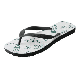 Adult Flip Flops, Wide Straps Flops