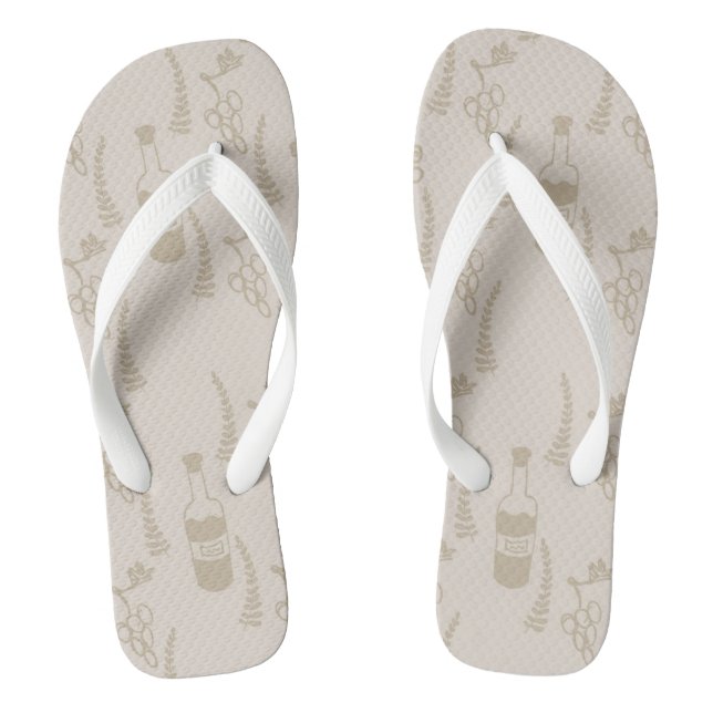 Adult Flip Flops, Wide Straps Flops (Footbed)