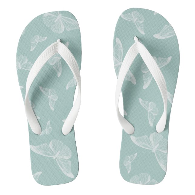 Adult Flip Flops, Wide Straps Flops (Footbed)
