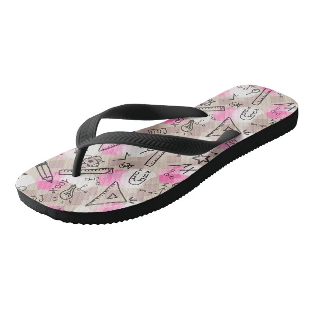 Adult Flip Flops, Wide Straps Flops (Angled)