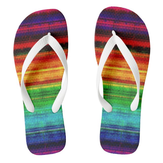 Adult Flip Flops, Wide Straps Flops (Footbed)