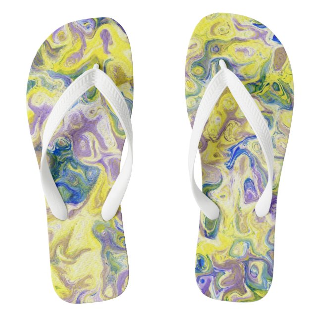 Adult Flip Flops, Wide Straps Flops (Footbed)