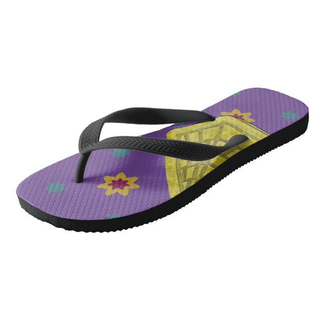 Adult Flip Flops, Wide Straps Flops (Angled)