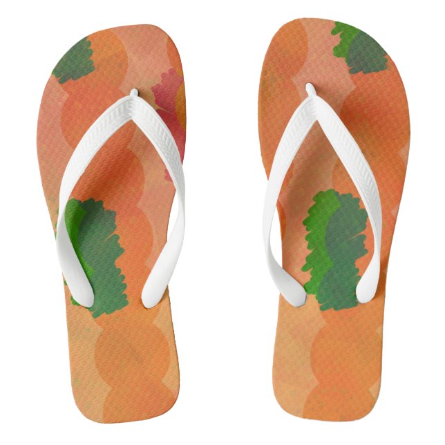 Adult Flip Flops, Wide Straps Flops (Footbed)