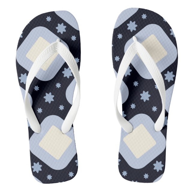 Adult Flip Flops, Wide Straps Flops (Footbed)