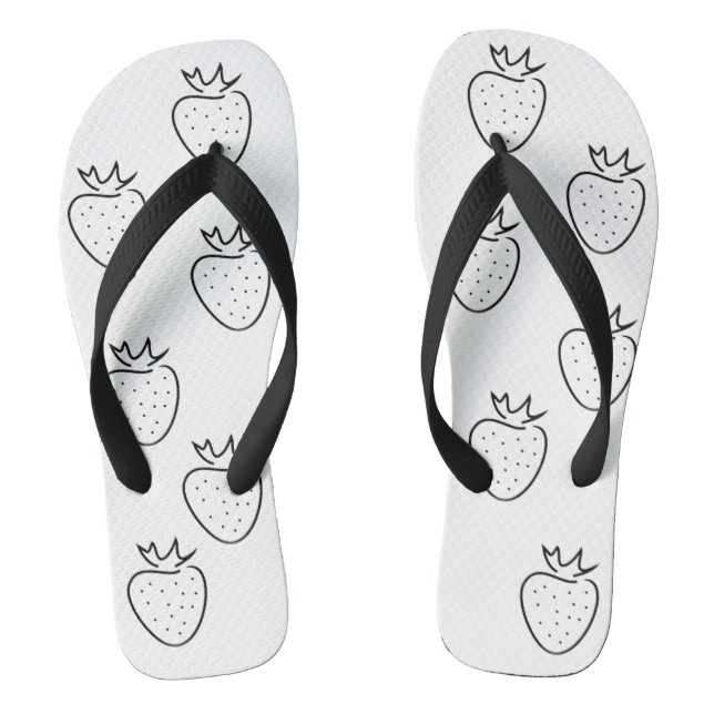 Adult Flip Flops, Wide Straps, santalia Flops (Footbed)