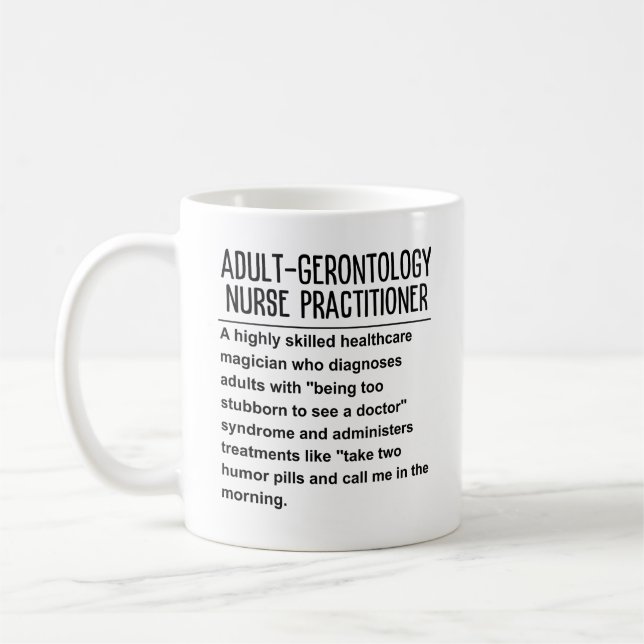 Adult-Gerontology Nurse Practitioner Coffee Mug (Left)