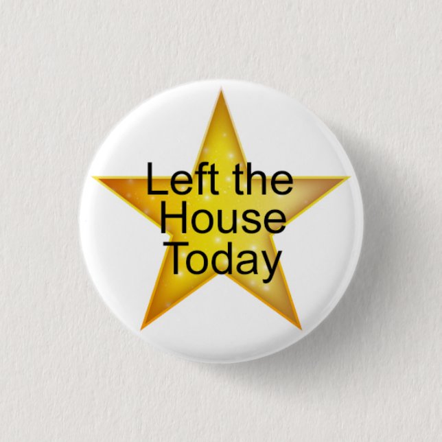 Adult Gold Star Button (Front)