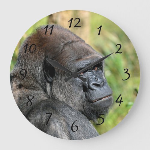 Adult Gorilla Large Clock