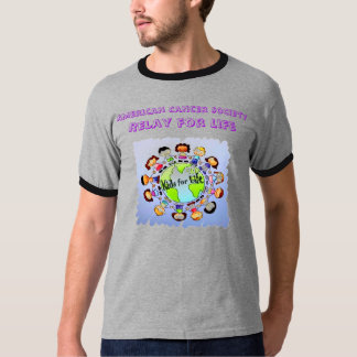 Adult grey ringer Kids for Life T-Shirt