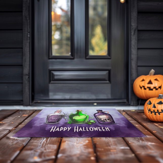 Adult Halloween Brews and Boos Cocktail Party Doormat (Creator Uploaded)