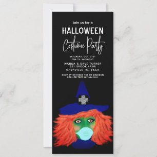 Adult Halloween Costume Party Spooky Witch Invitation