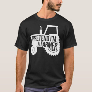 Adult Halloween Costumes Pretend I'm A Farmer T-Shirt