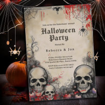 Adult Halloween Gothic Annual Party Invitation