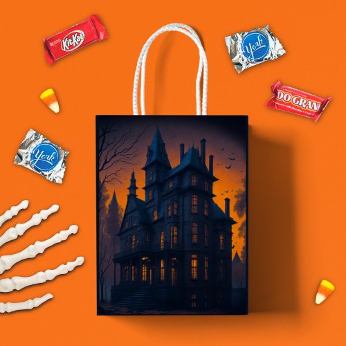 Adult Halloween Haunted Mansion Party Medium Gift Bag