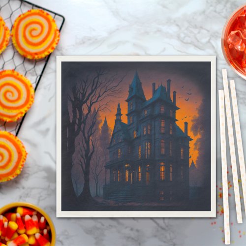 Adult Halloween Haunted Mansion Party Napkins