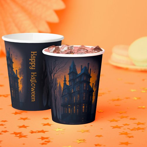 Adult Halloween Haunted Mansion Party Paper Cups