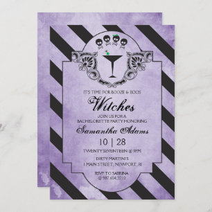 Adult Halloween Invitations Gothic Black