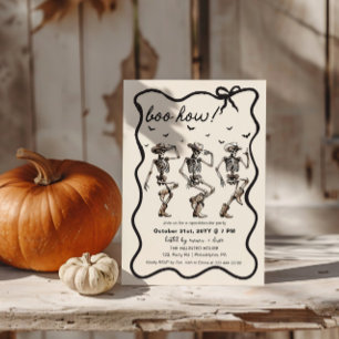 Adult Halloween Party   Cowboys skeletons dancing  Announcement