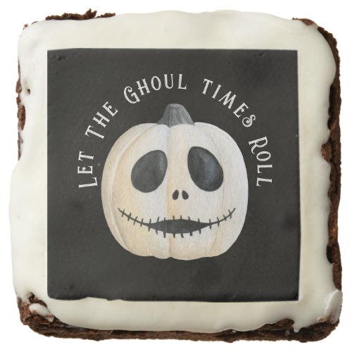 Adult Halloween Party Gothic Pumpkin Face Brownie