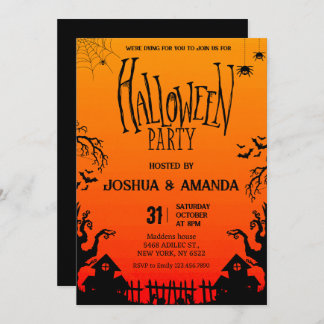 Adult Halloween party  Invitation