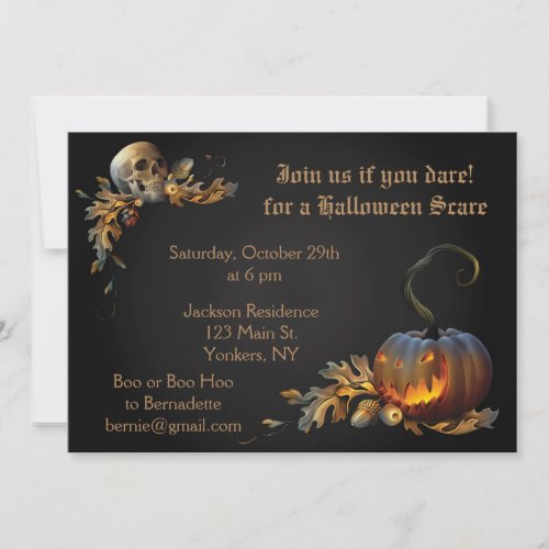 Adult Halloween Party Invitation