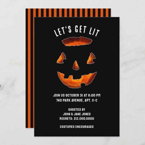 Adult Halloween Party Invitation