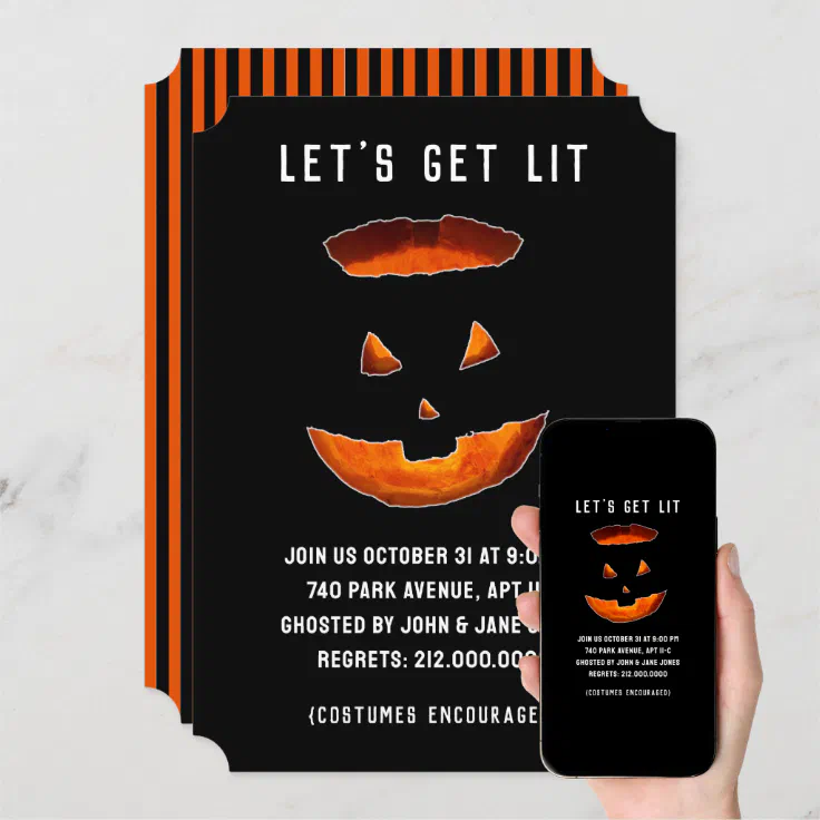 adult halloween party invitations