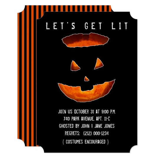 Adult Halloween Party Invitations