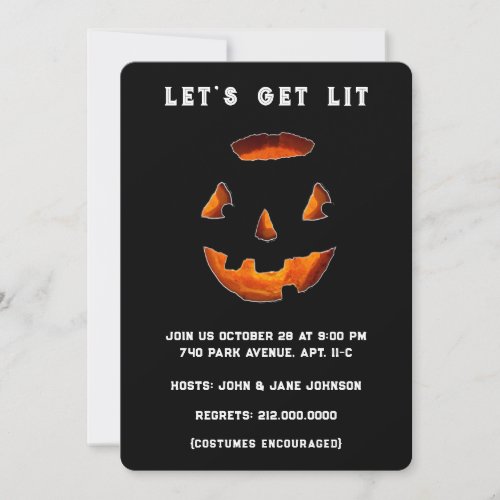 Adult Halloween Party Invitations