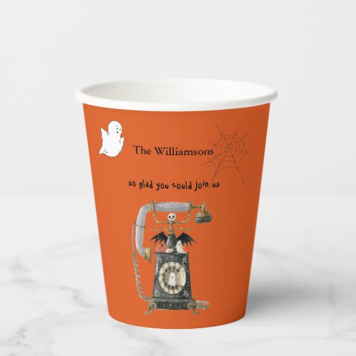 ADULT Halloween Party Pumpkin Ghosts  Paper Cups