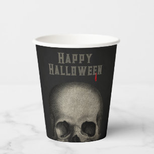 Adult Halloween Party Spooky Skull Paper Cups