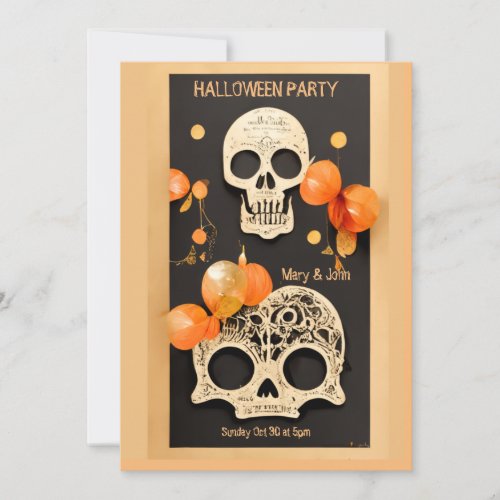 Adult Halloween Party Vintage Gothic Invitation