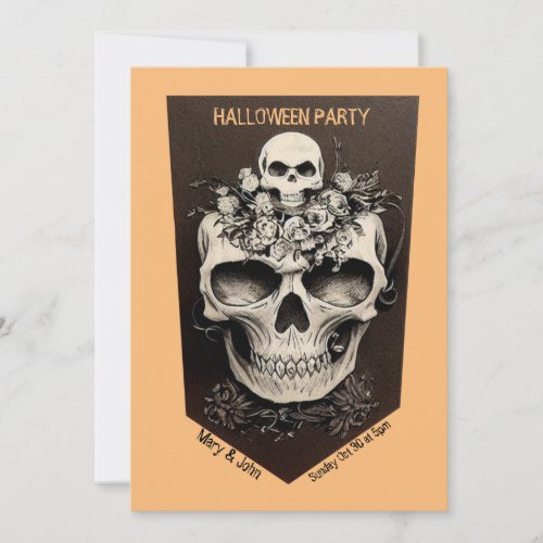 Adult Halloween Party Vintage Gothic Invitation