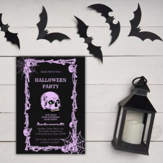 Adult Halloween Party Vintage Gothic Skull 