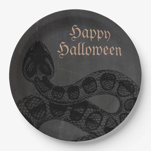 Adult Halloween Serpent Snake Paper Plates