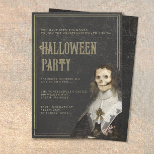 Adult Halloween Victorian Gothic Party Invitation