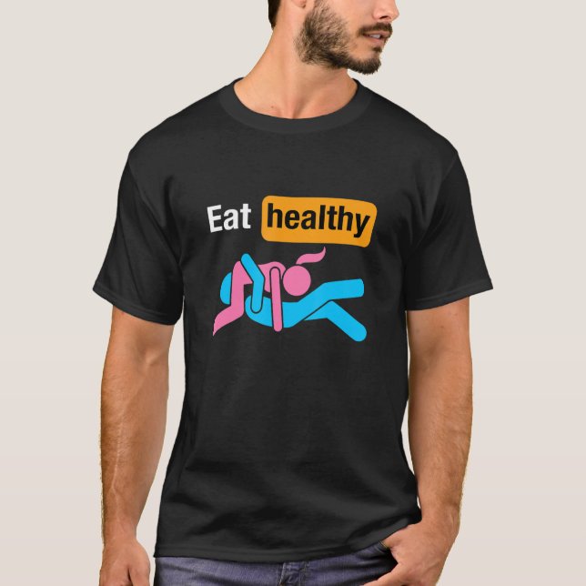 Adult Humor Eating Healthy Valentines Day For Mens T-Shirt (Front)