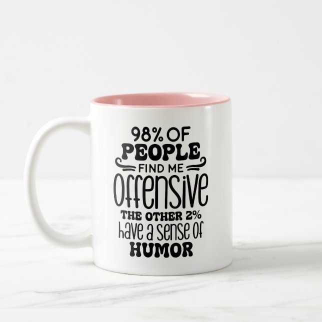 Adult Humor Funny  Two-Tone Coffee Mug (Left)
