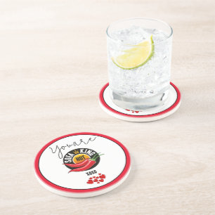 Adult Humor Sofa King Hot Valentine's Day Coaster