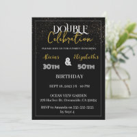 Adult Joint Birthday Party Black & Gold Combined 