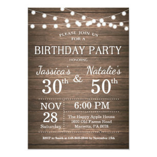 joint birthday invitations zazzle